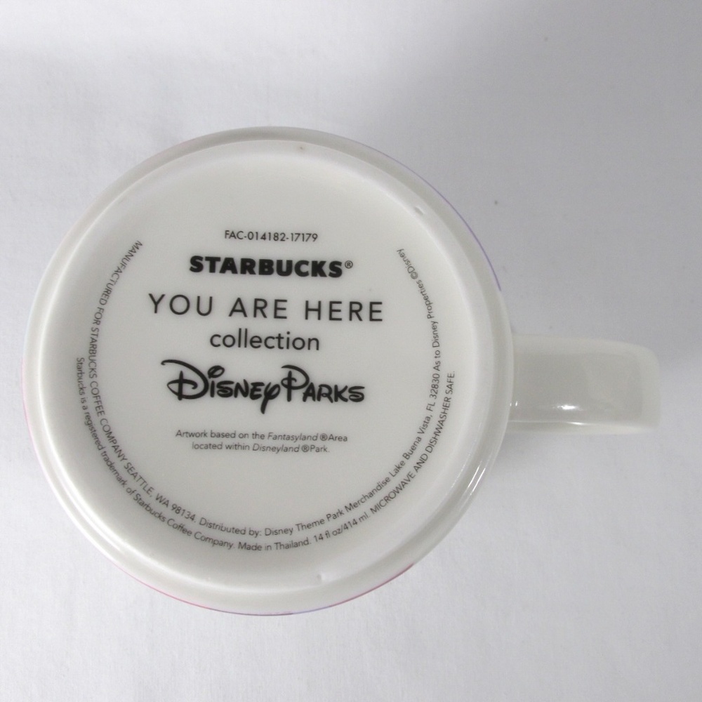Starbucks Coffee Mug Disneyland Fantasyland You Are Here Collection Disney Parks - Picture 7 of 10